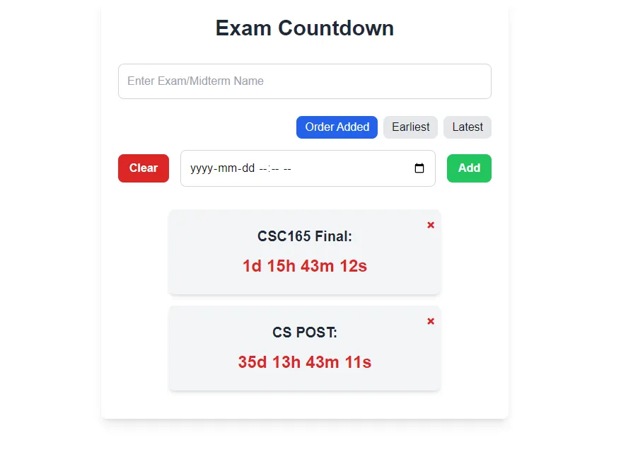 ExamCountdown