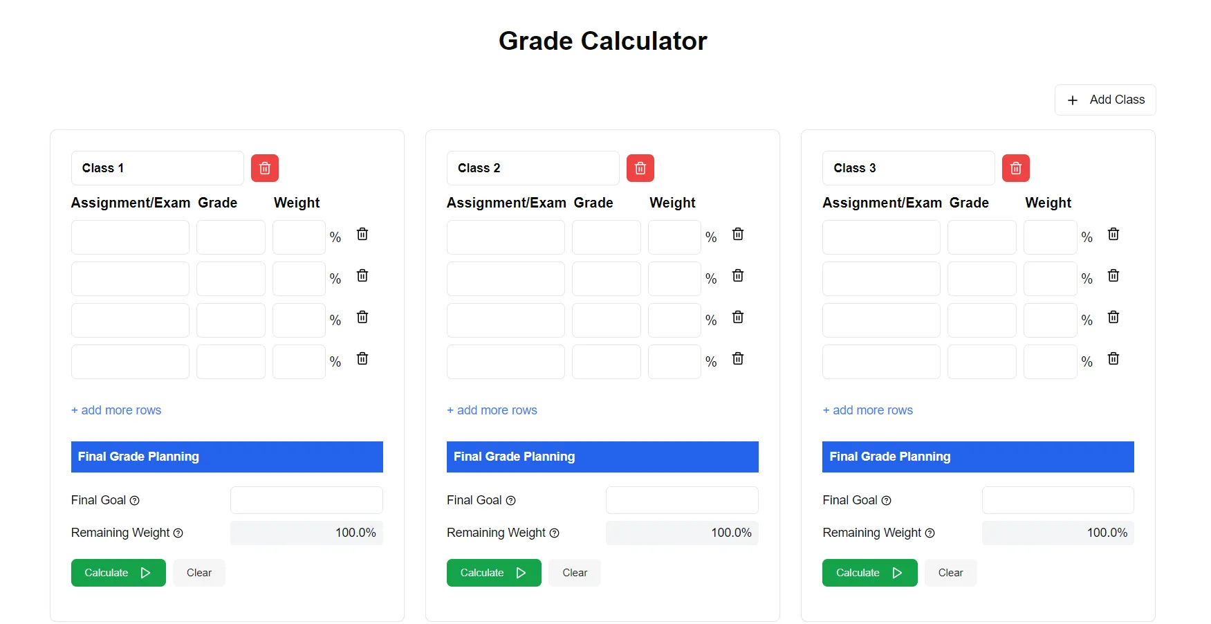 Grade Calculator