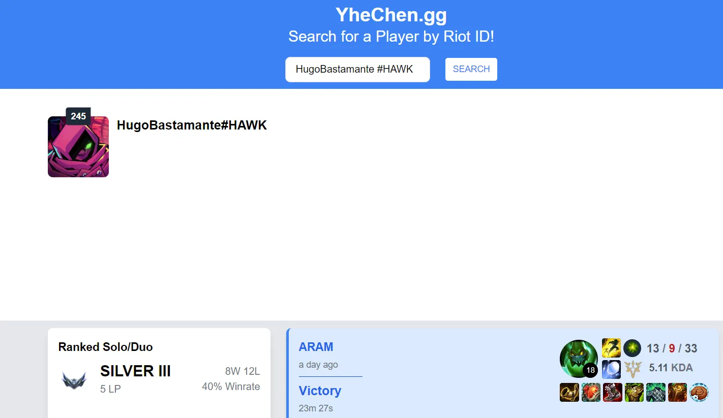 Player Profile Analyzer