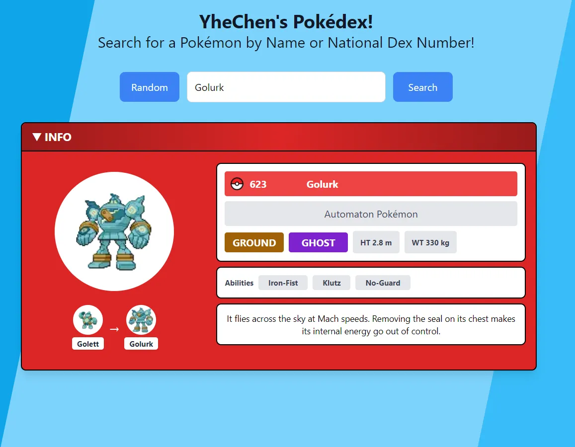 Pokedex Web App