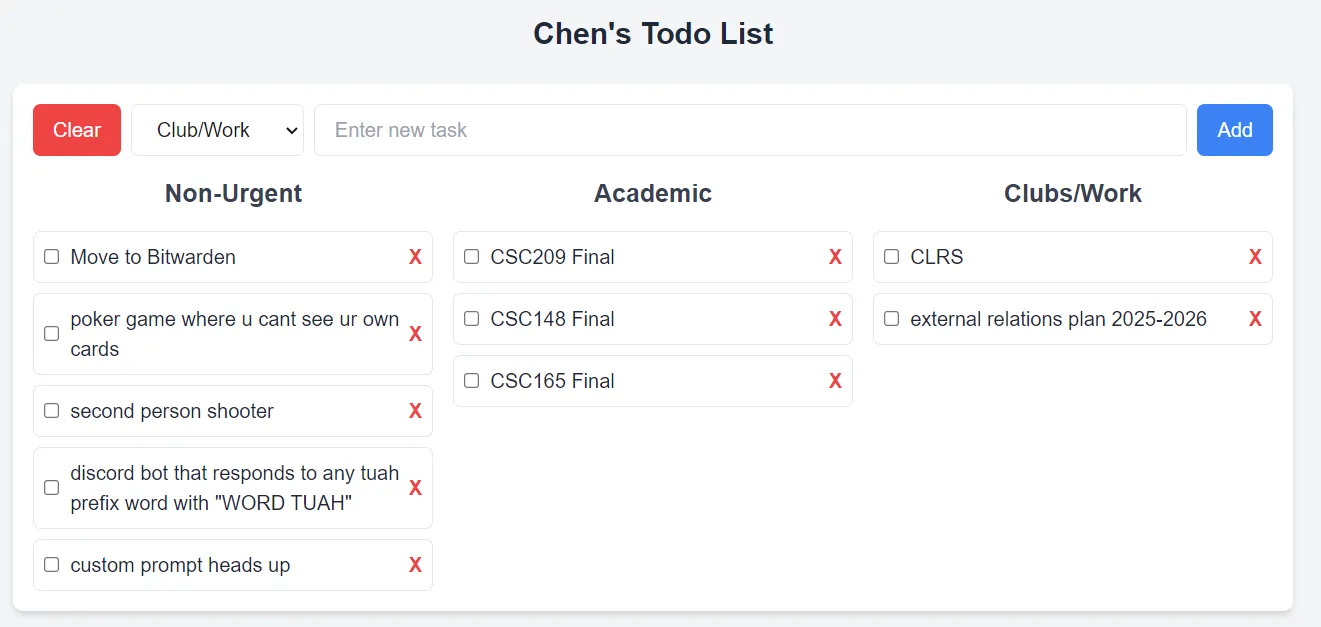 Todo List