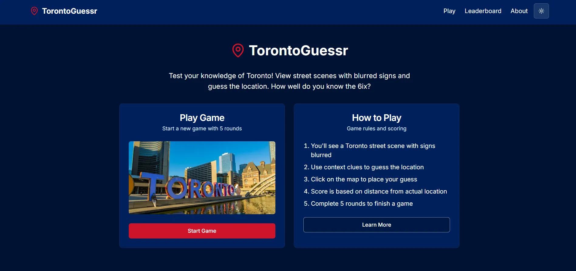 TorontoGuessr